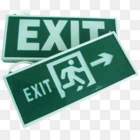 Led Double Sided Exit Sign - Sign, HD Png Download - exit sign png