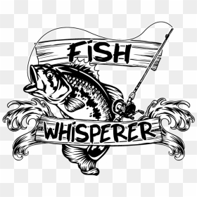 Fish Whisperer Fishing Humor Funny Rod Lures Fisherman - Cartoon, HD Png Download - fisherman png