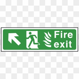 Nhs Fire Exit Sign Up Left"  Title="nhs Fire Exit Sign - Fire Exit Signs, HD Png Download - exit sign png