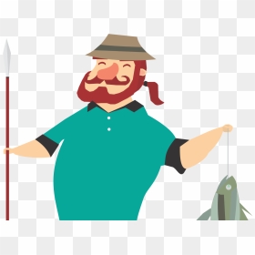 Fisherman - Illustration, HD Png Download - fisherman png