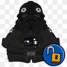 Club Penguin Star Wars Clipart , Png Download - Black Puffle Jacket Club Penguin, Transparent Png - tie fighters png