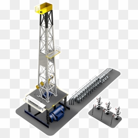 Oil Rig Onshore Png , Png Download - Onshore Oil Drilling Rigs, Transparent Png - oil rig png