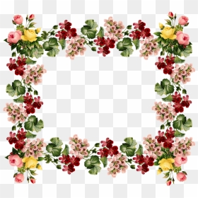 3 Png, Floral Arch - Flower Vintage Frame Border, Transparent Png - ko png