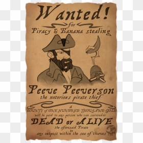 Sea Of Thieves Wanted Poster, HD Png Download - wanted poster png