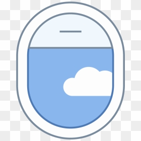 Airplane Window Open Icon - Circle, HD Png Download - open window png