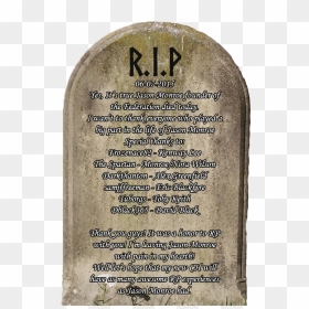 Grave Stone , Png Download - Headstone, Transparent Png - grave stone png