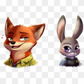 Nick And Judy - Nick Wilde, HD Png Download - judy hopps png