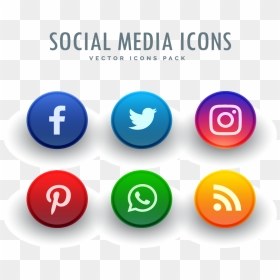 Buttons Colored Media Blog Facebook Social Icon - Social Media Facebook Icon, HD Png Download - blog icon png