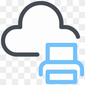 Cloud Print Icon, HD Png Download - print icon png