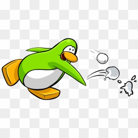 Club Penguin Wiki - Club Penguin Throwing Snowball, HD Png Download - club penguin png