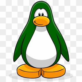 Create Png File - Club Penguin Green Penguin, Transparent Png - club penguin png