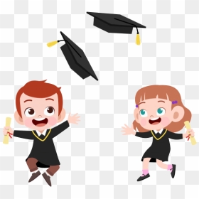 Kids Illustration Graduation, HD Png Download - formatura png