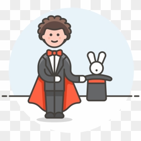 Magician Male Icon - Lawyer In Court Clipart, HD Png Download - magician png