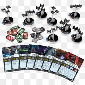 Imperial Squadrons Layout 3 Cards - Star Wars Armada Imperial Fighter Squadrons, HD Png Download - tie fighters png