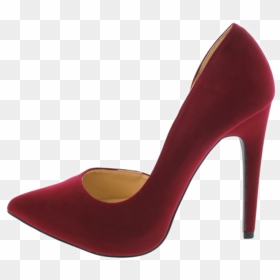 Prom Heels Png Transparent Image - Pointed Burgundy Heels, Png Download - prom png