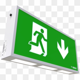 Emergency Light, HD Png Download - exit sign png