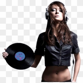 Disc Jockey Png - Women Leather Jacket Stomach, Transparent Png - deejay png