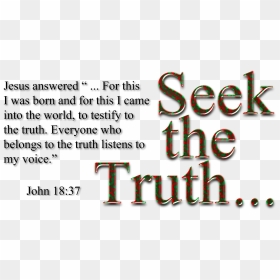 Seek The Truth Clip Arts - Words To Live, HD Png Download - truth png