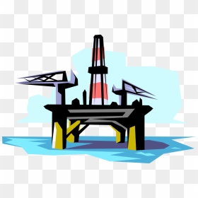 Gas Vector Oil Rig - Oil Rig Vector Png, Transparent Png - oil rig png