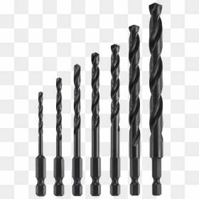 Hex Shank Impact Tough Drill Bit Set, Black Oxide - Bosch Hex Drill Bits, HD Png Download - hex png