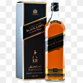 Whisky Black Label - Johnnie Walker Black Label Box Png, Transparent Png - black label png