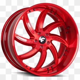 Red Forgiato Rims , Png Download - Custom Cadillac Escalade Red Wheels, Transparent Png - rims png