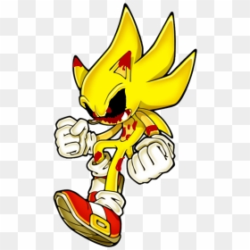 #super Sonic Exe - Chaos Emeralds Super Sonic, HD Png Download - super sonic png