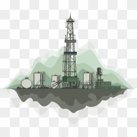Transparent Drilling Rig Clipart - Petroleum Services Png, Png Download - oil rig png