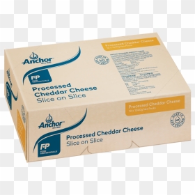 Anchor Slice On Slice Processed Cheddar Cheese - Shredded Cheese Anchor, HD Png Download - cheese slice png