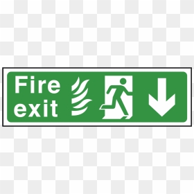 Nhs Fire Exit Sign Arrow Down"  Title="nhs Fire Exit - Printable Fire Exit Signage, HD Png Download - exit sign png