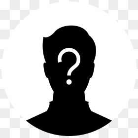 Mystery Person Clipart - Profile With Question Mark, HD Png Download - mystery png