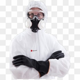 Mold Removal Staff - White Hazmat Suit With Mask, HD Png Download - mold png