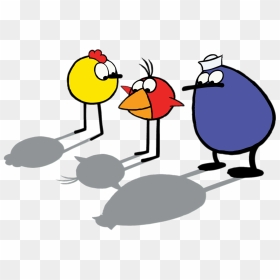 Peep, Chirp And Quack Looking At Their Shadows - Peep And The Big Wide World Peep Quack Chirp, HD Png Download - shadows png