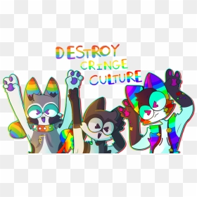🌈 Destroy Cringe Culture 🌈 - Sparkle Dog Furry Base, HD Png Download - cringe png