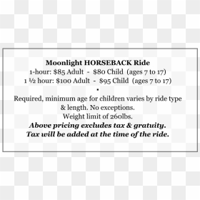 Moonlight Horseback Ride 1-hour - Mongodb, HD Png Download - moonlight png