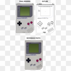 Realistic Vector On Behance - Game Boy From The 90s, HD Png Download - game boy png