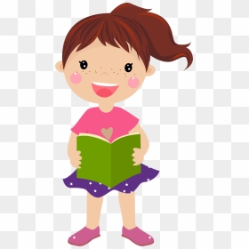 Escola & Formatura Reading Pictures, Music Pictures, - Kids Girl Clipart Png, Transparent Png - formatura png