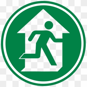 Fire Exit Symbol Floor Sign - Fire Exit Only Sign, HD Png Download - exit sign png