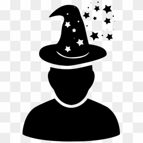 Magic - Magic Hat Clipart Black And White, HD Png Download - magician png