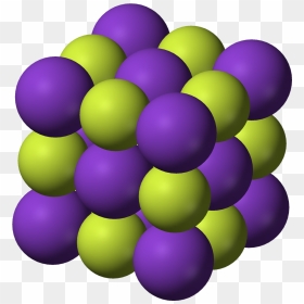 Potassium Fluoride Unit Cell 3d Ionic - Potassium Fluoride Crystal Structure, HD Png Download - cells png