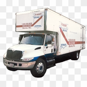 Scherer Moving Truck - Trailer Truck, HD Png Download - moving truck png