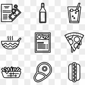 Food And Drinks Icon, HD Png Download - food icons png