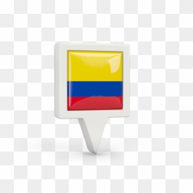 Square Pin Icon - Crest, HD Png Download - colombian flag png