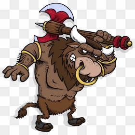 Graphic Library Download Arrrggghhh Another Blog Character - Minotaur Clipart, HD Png Download - minotaur png