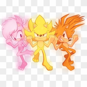 Attireless Super Sonic Underground - Super Sonic Manic And Sonia, HD Png Download - super sonic png