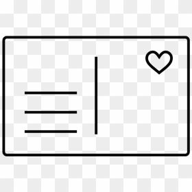 Line Art, HD Png Download - postcard png
