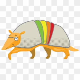 Armadillo Clipart Colorful - Portable Network Graphics, HD Png Download - armadillo png