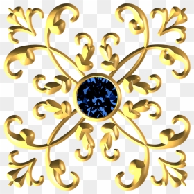 Gold, Metallic, Decorative, Royal, Ornament, Flourish - Royal Blue And Gold Background, HD Png Download - royal png
