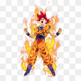 Goku Super Saiyan God Pics - Dragon Ball Goku Ssj God, HD Png Download - dios png