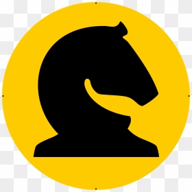 Chess Piece Symbol Black Knight Caballo Negro Clip - Knight Symbol Chess, HD Png Download - caballo png